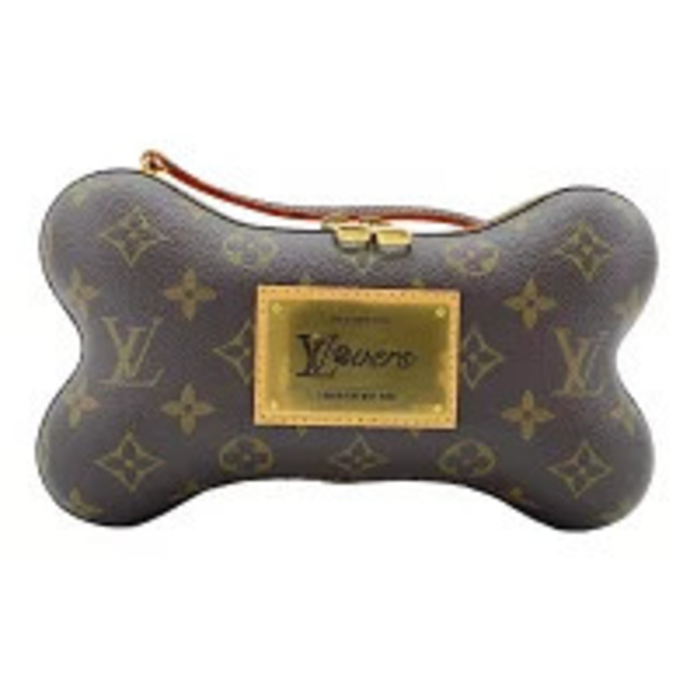 Louis Vuitton Monogram Bone Wearable Wallet Shoulder Bag Brown